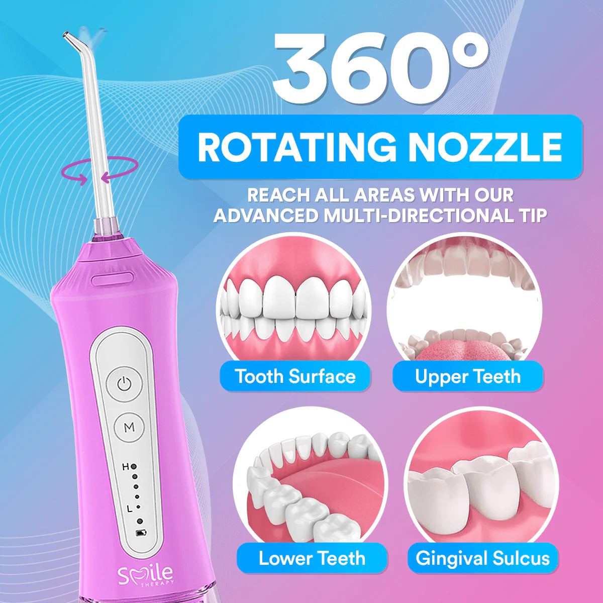 Dental Wireless 4 in 1 Water Flosser DP12 - Image 10