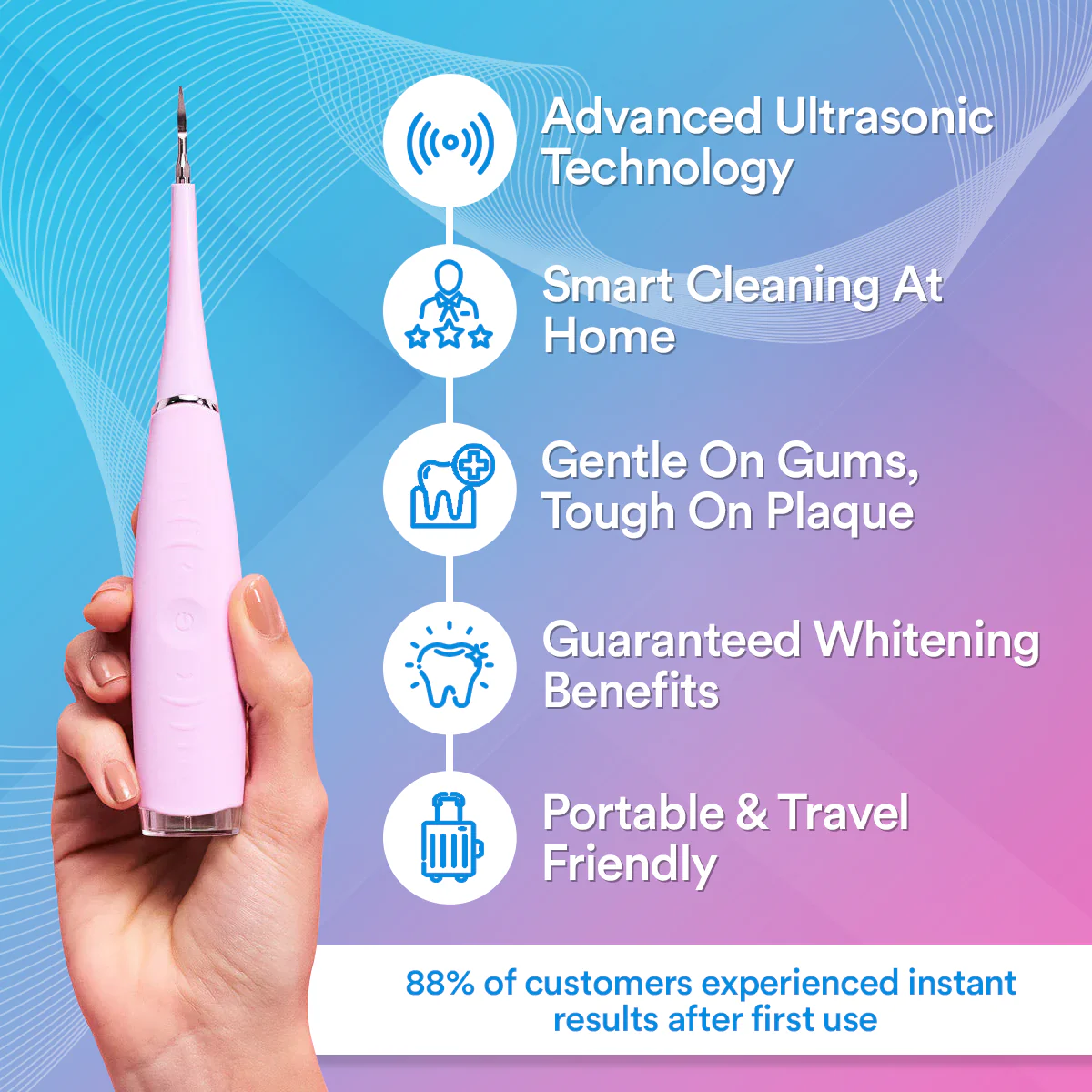 Ultrasonic Tooth Cleaner - Tooth Scraper - Image 13